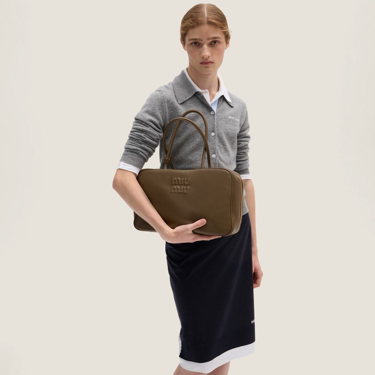 Leather beau bag-MIU MIU-Verso