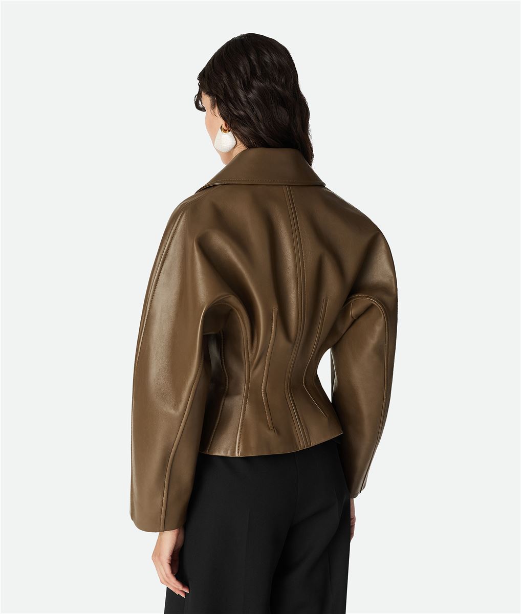 LEATHER JACKET-BOTTEGA VENETA-Verso
