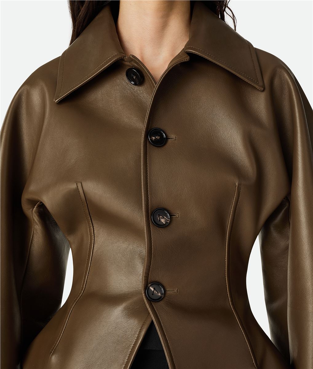 LEATHER JACKET-BOTTEGA VENETA-Verso
