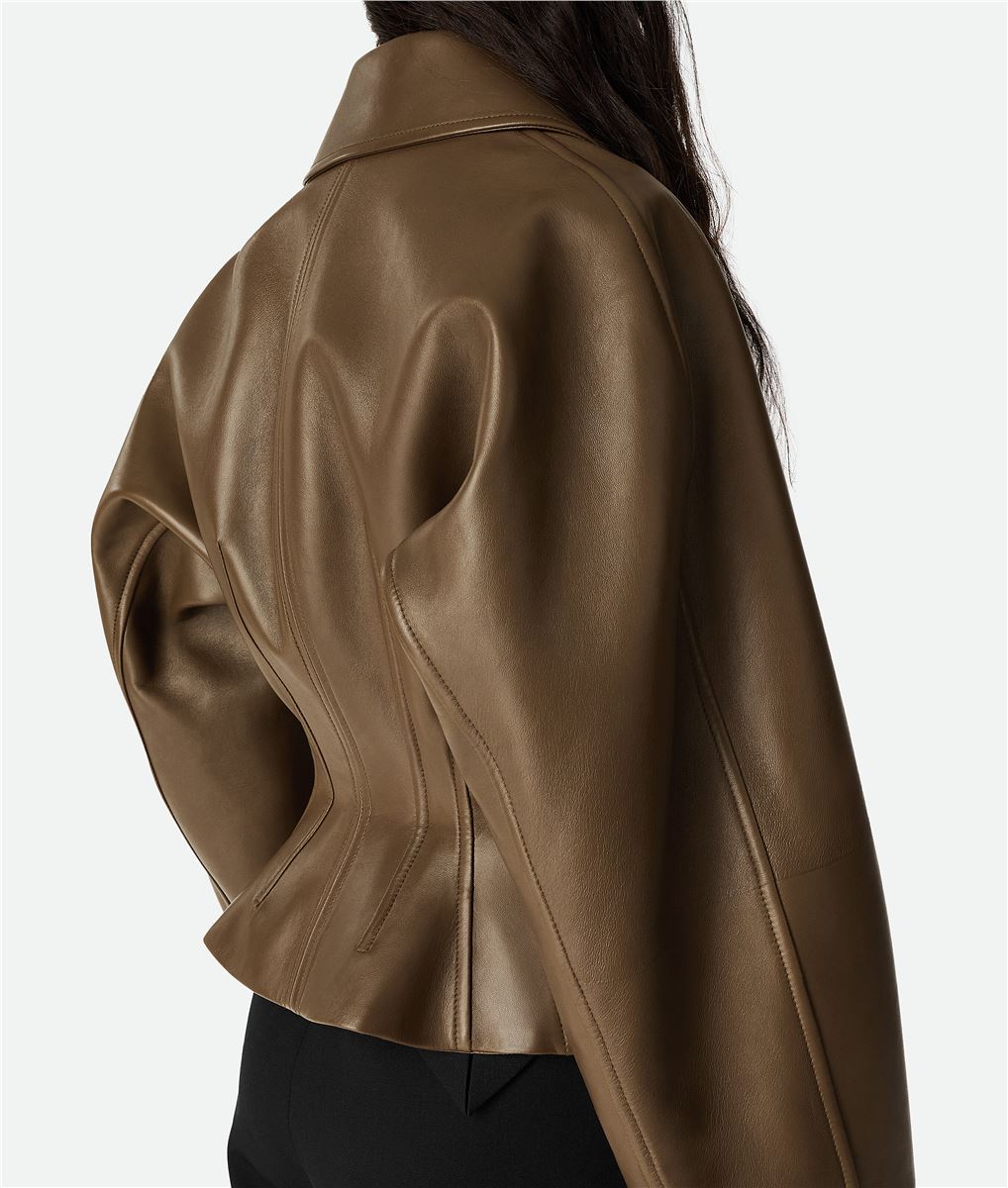 LEATHER JACKET-BOTTEGA VENETA-Verso