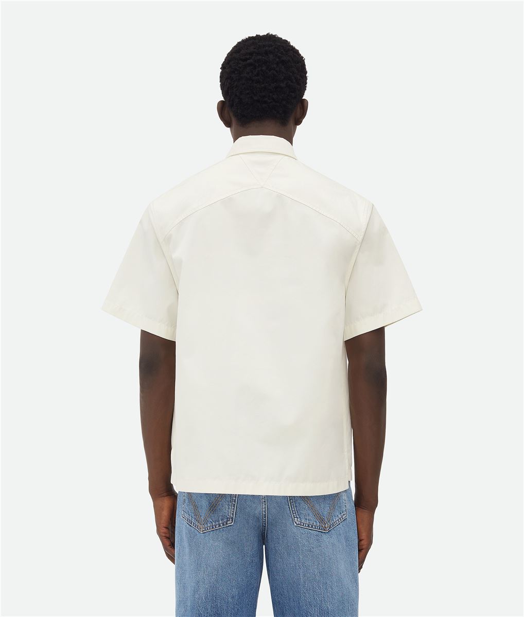 LIGHT COTTON TWILL SHIRT-BOTTEGA VENETA-Verso