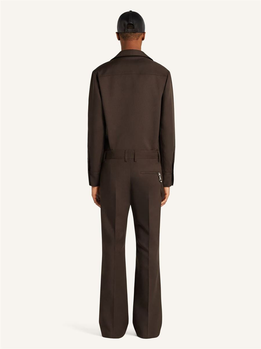 light twill bootcut pants