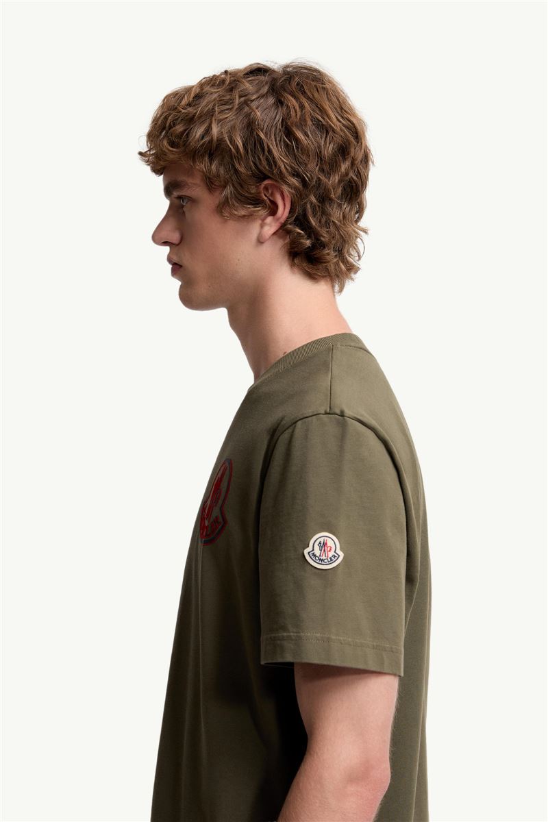 LOGO COTTON T-SHIRT-MONCLER-Verso