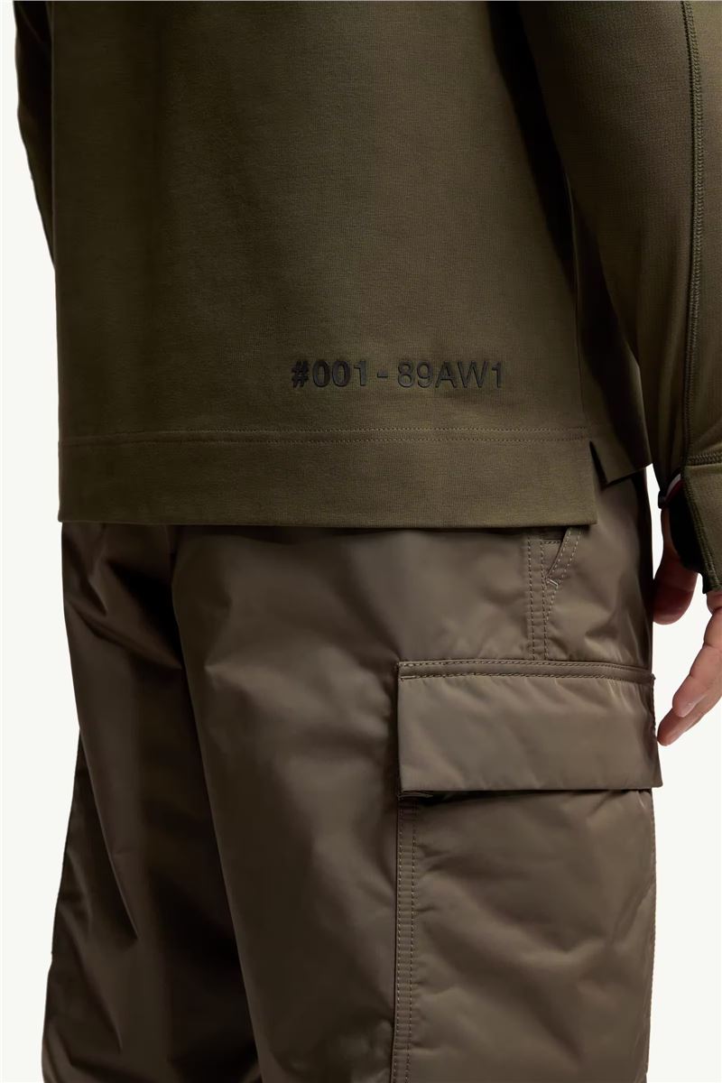 Logo cotton t-shirt-MONCLER-Verso