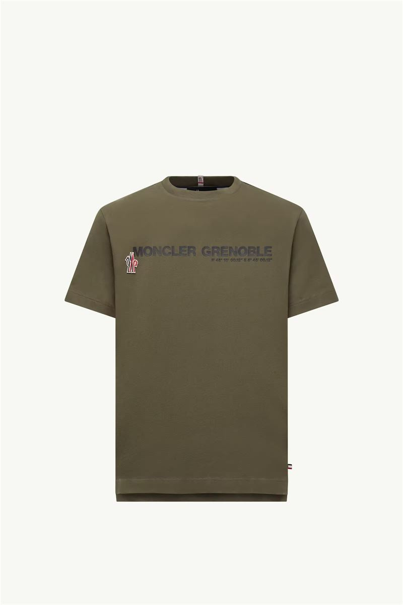 Logo cotton t-shirt-MONCLER-Verso