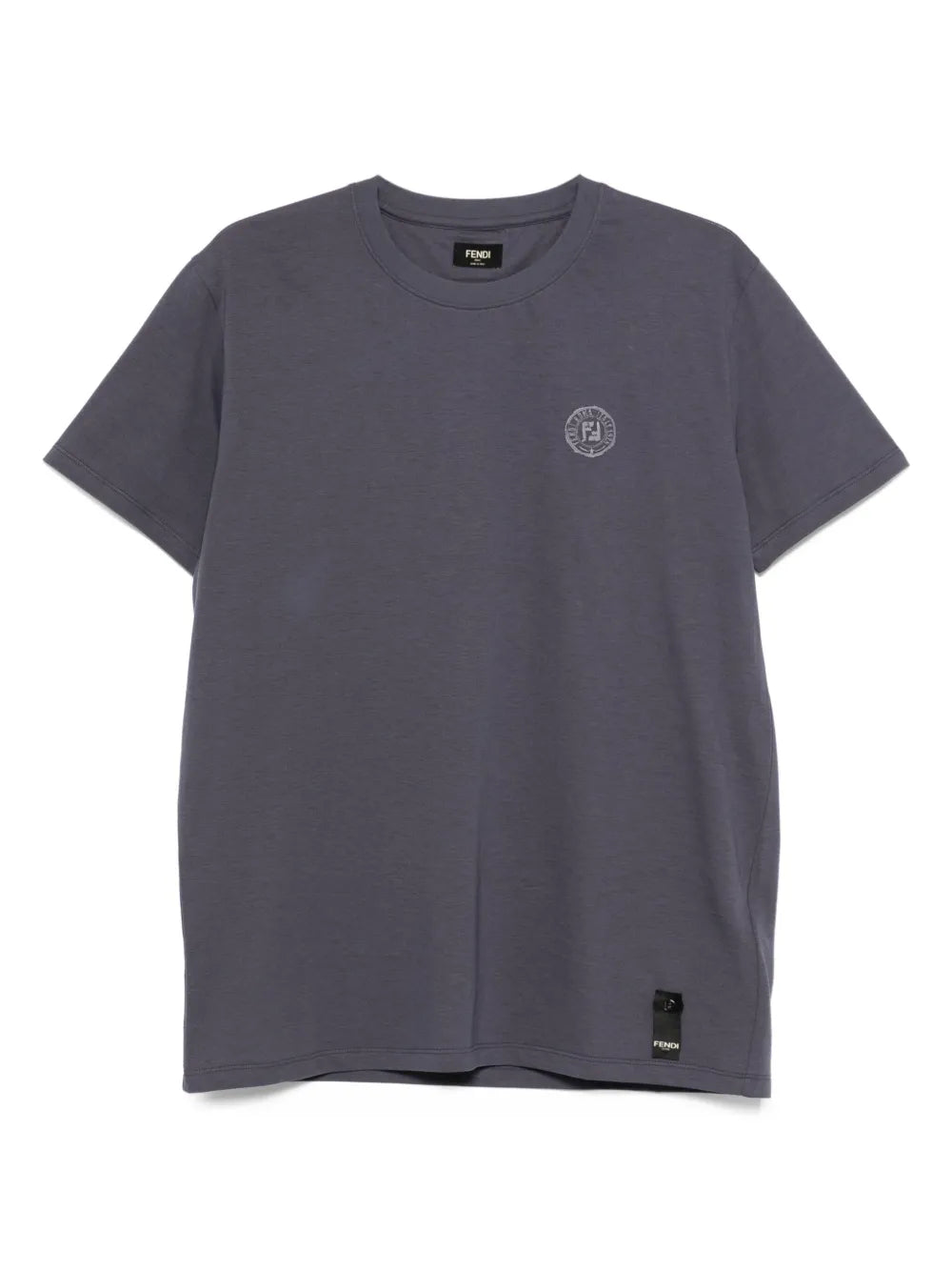 Logo-detail crew-neck t-shirt-FENDI-Verso