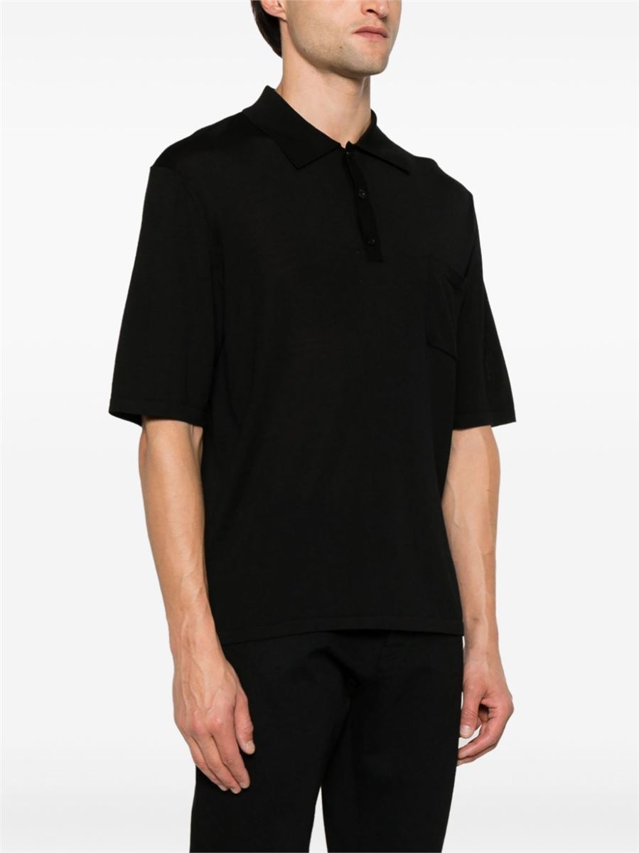 LOGO-EMBROIDERED POLO SHIRT SAINT LAURENT