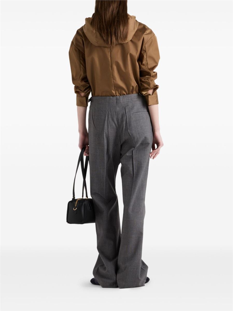 LOGO PATCH HOODED JACKET - PRADA - Verso