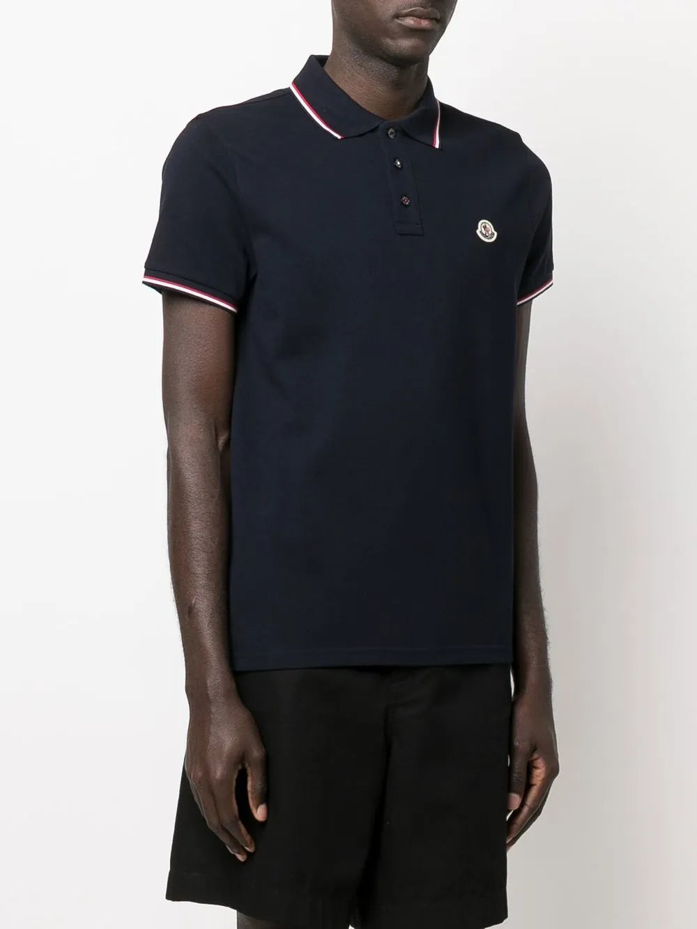 Logo patch polo shirt-MONCLER-Verso