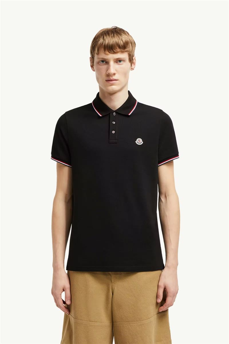 Logo patch polo shirt-MONCLER-Verso