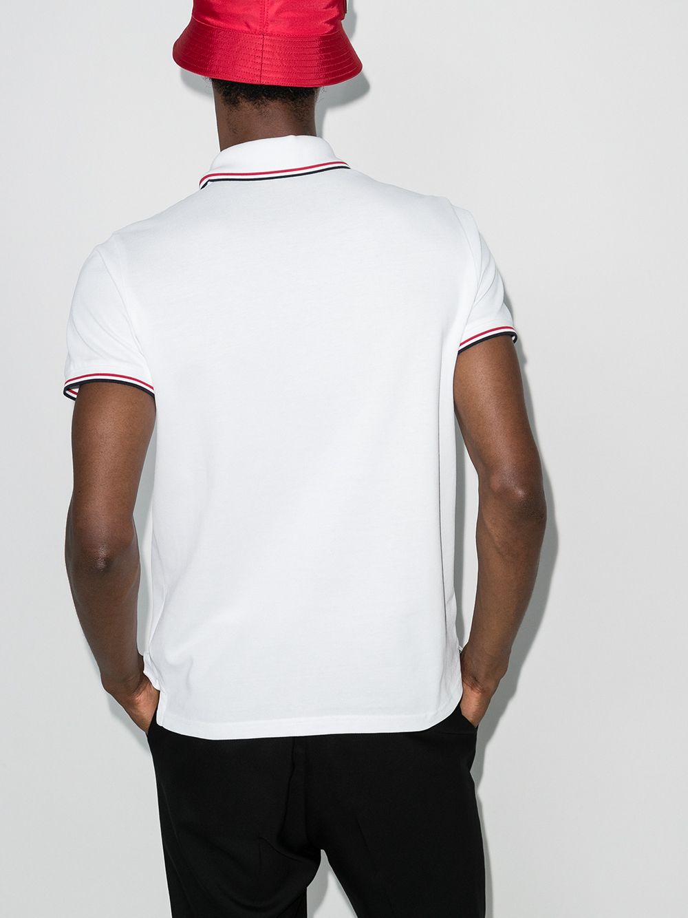 Logo-patch polo shirt-MONCLER-Verso