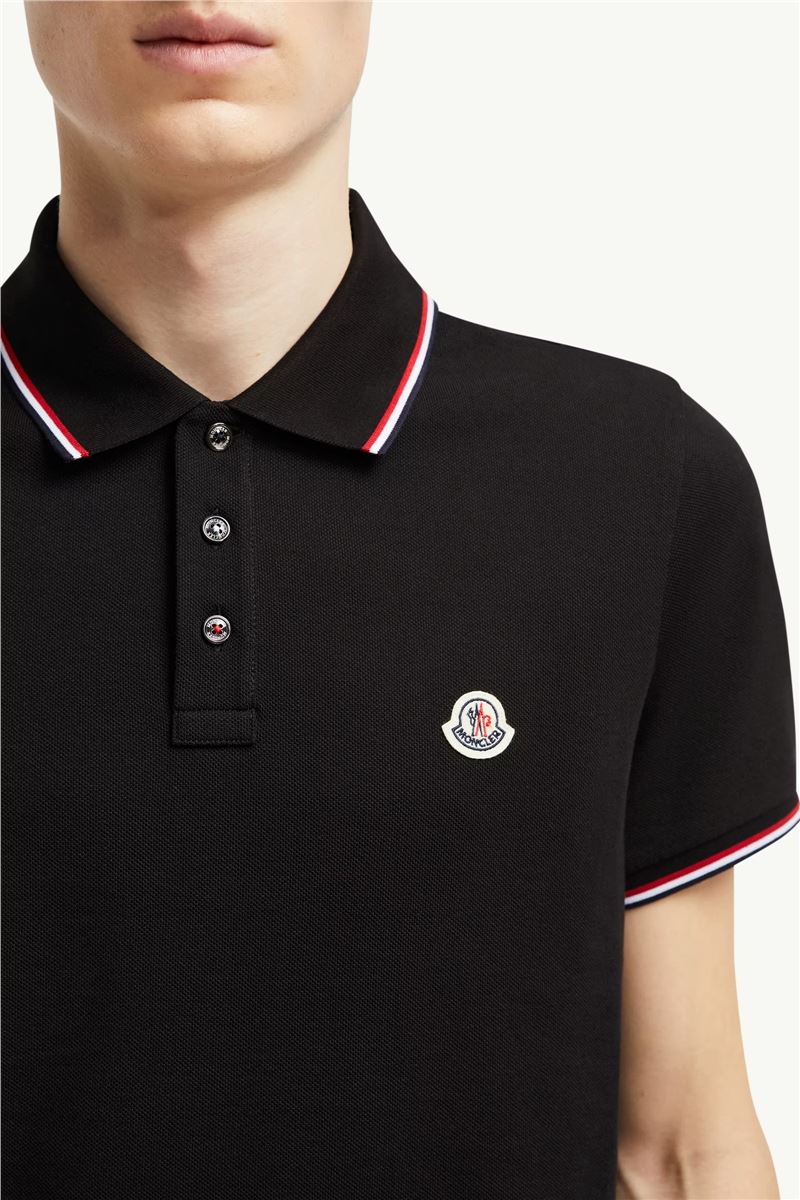 Logo patch polo shirt-MONCLER-Verso