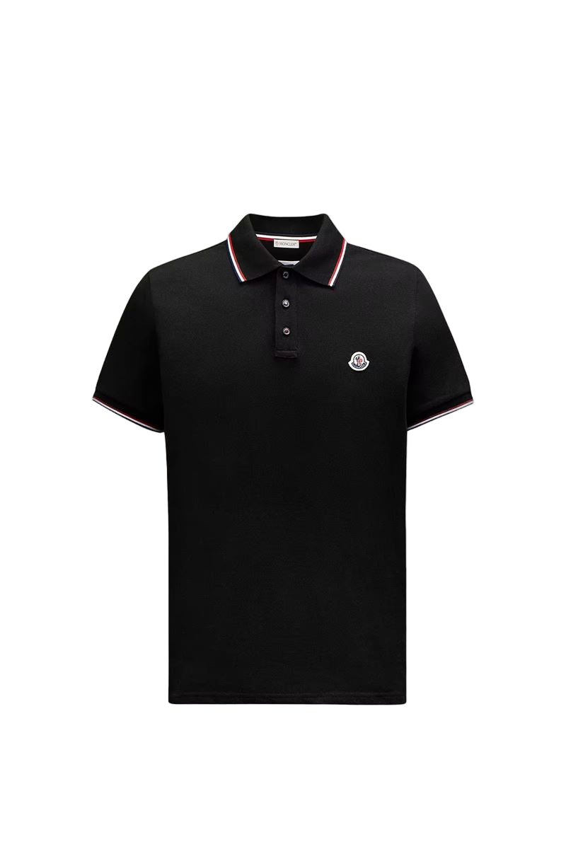 Logo patch polo shirt-MONCLER-Verso