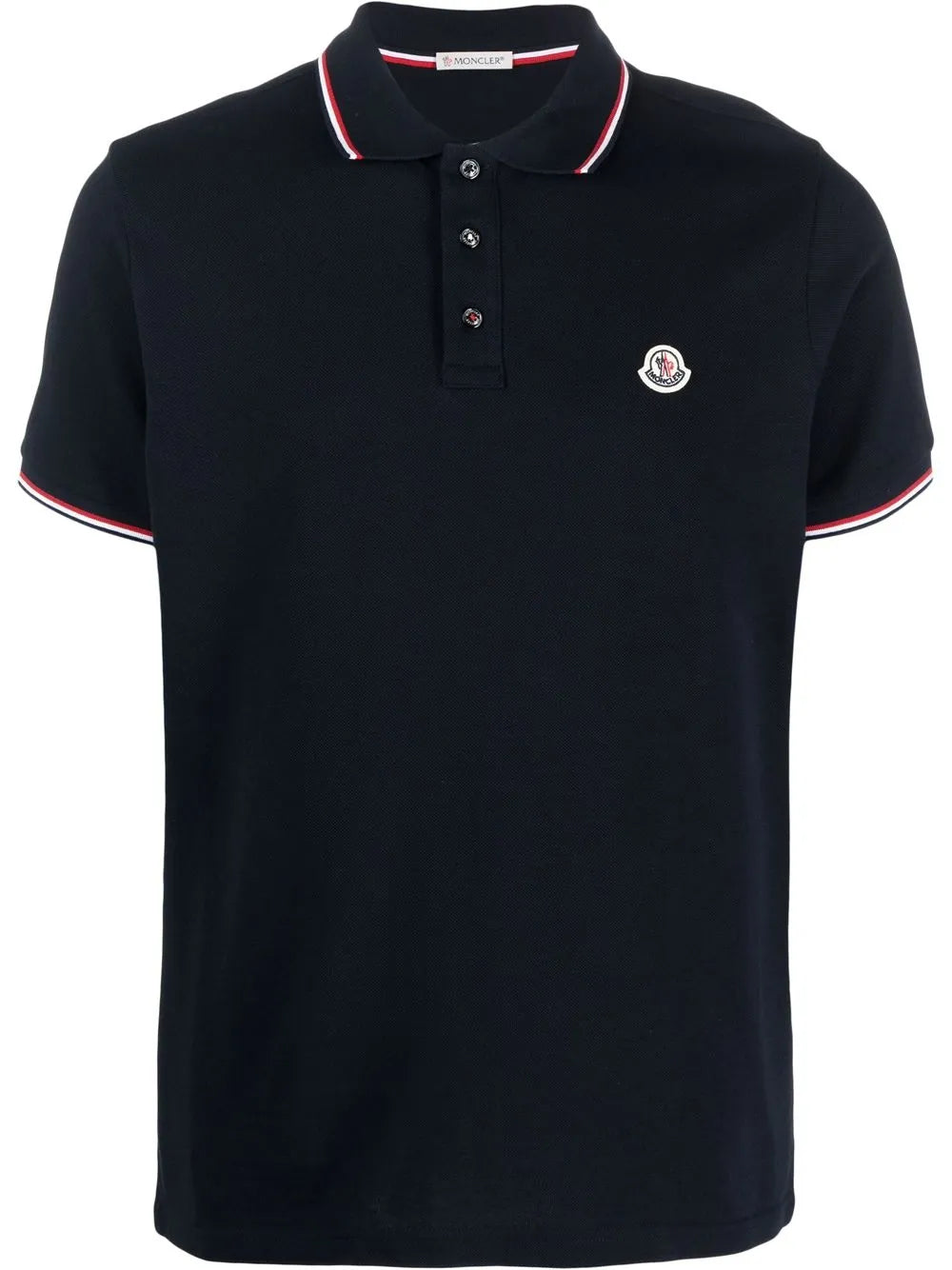 Logo patch polo shirt-MONCLER-Verso