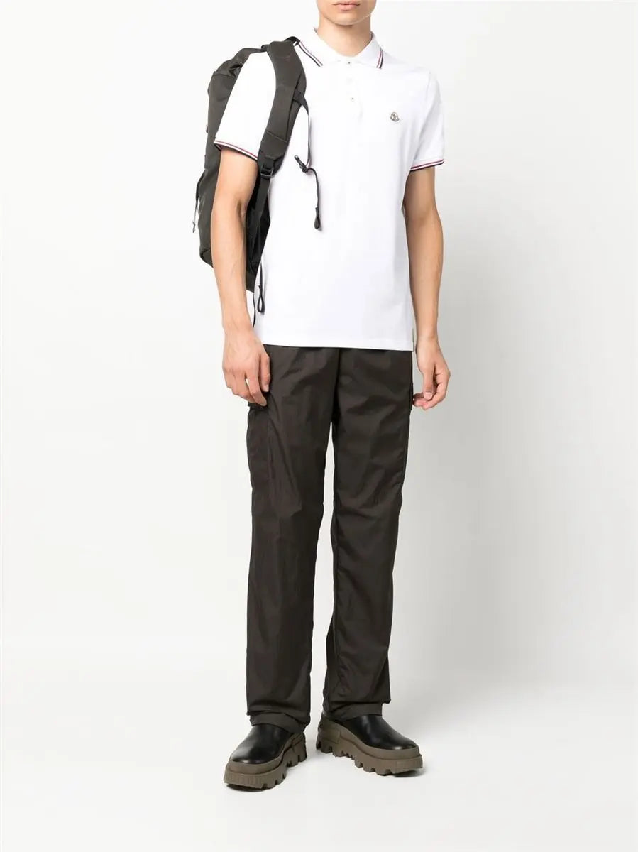 LOGO-PATCH SHORT-SLEEVE POLO SHIRT MONCLER