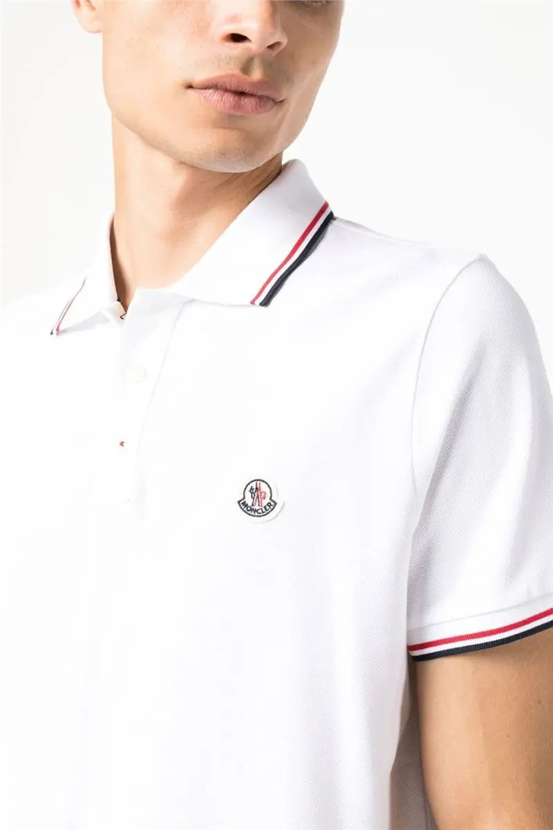 LOGO-PATCH SHORT-SLEEVE POLO SHIRT MONCLER