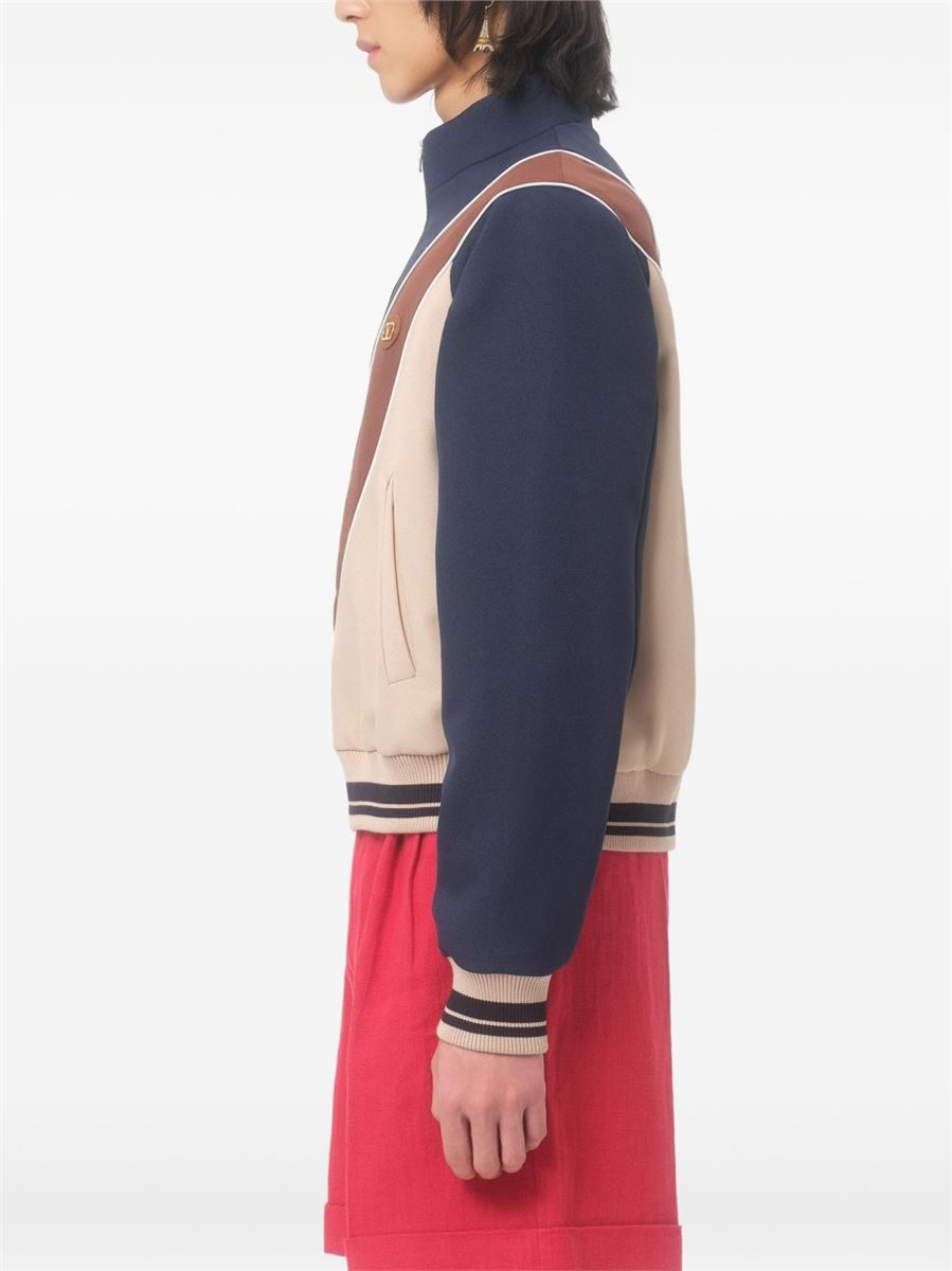 LOGO-PATCH ZIP-UP SWEATSHIRT-VALENTINO-Verso