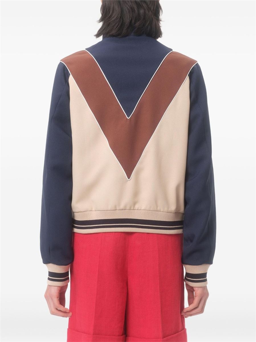 LOGO-PATCH ZIP-UP SWEATSHIRT-VALENTINO-Verso