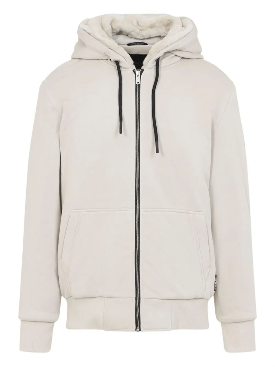 Logo-plaque Zip-up Hoodie-MOOSE KNUCKLES-Verso
