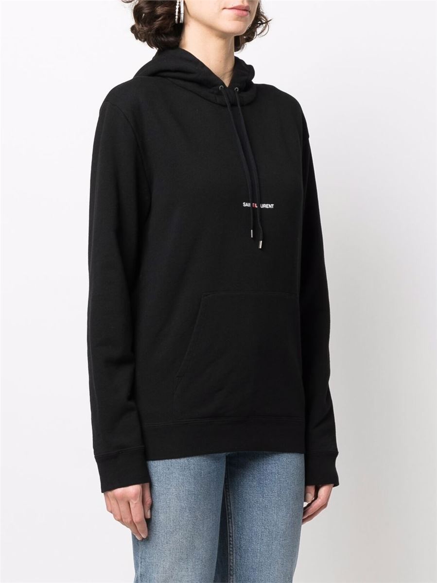 LOGO PRINT HOODIE - SAINT LAURENT - Verso