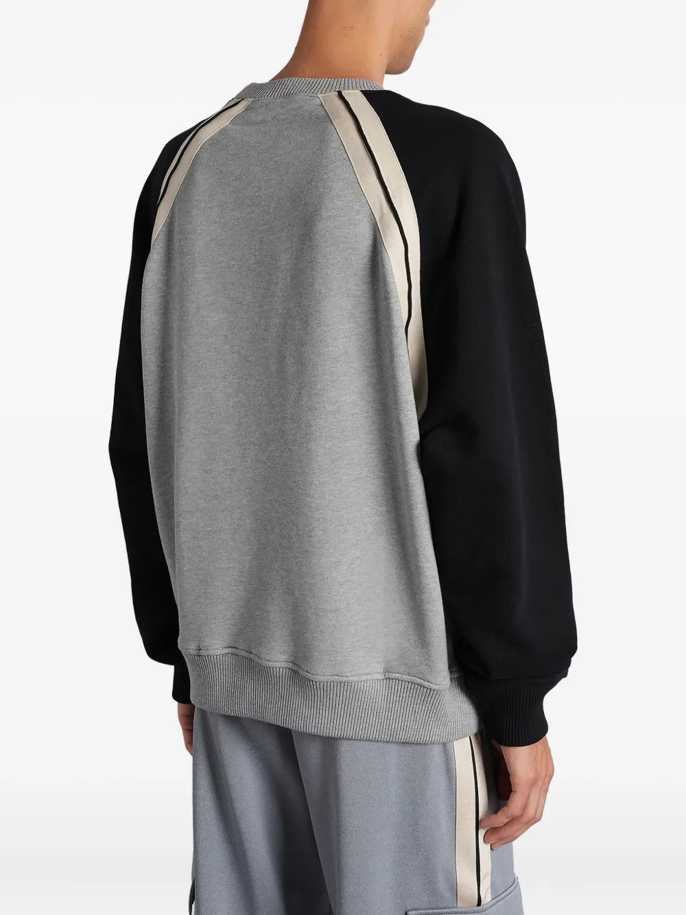 Logo stripe sweatshirt-PALM ANGELS-Verso