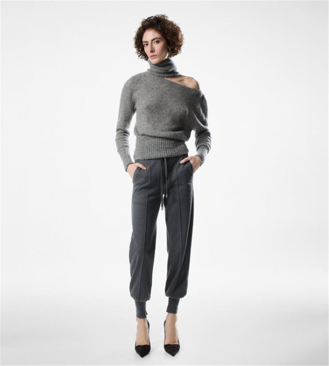 LONG SLEEVE BOAT NECK KNIT WITH TOM FORD METAL PLAQUE-TOM FORD-Verso