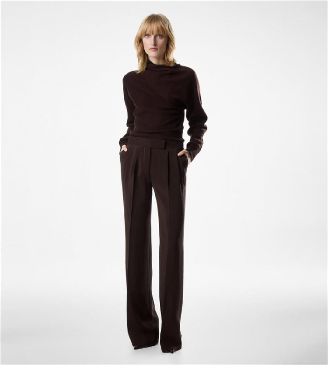 LONG SLEEVE WRAP COLLAR KNIT-TOM FORD-Verso