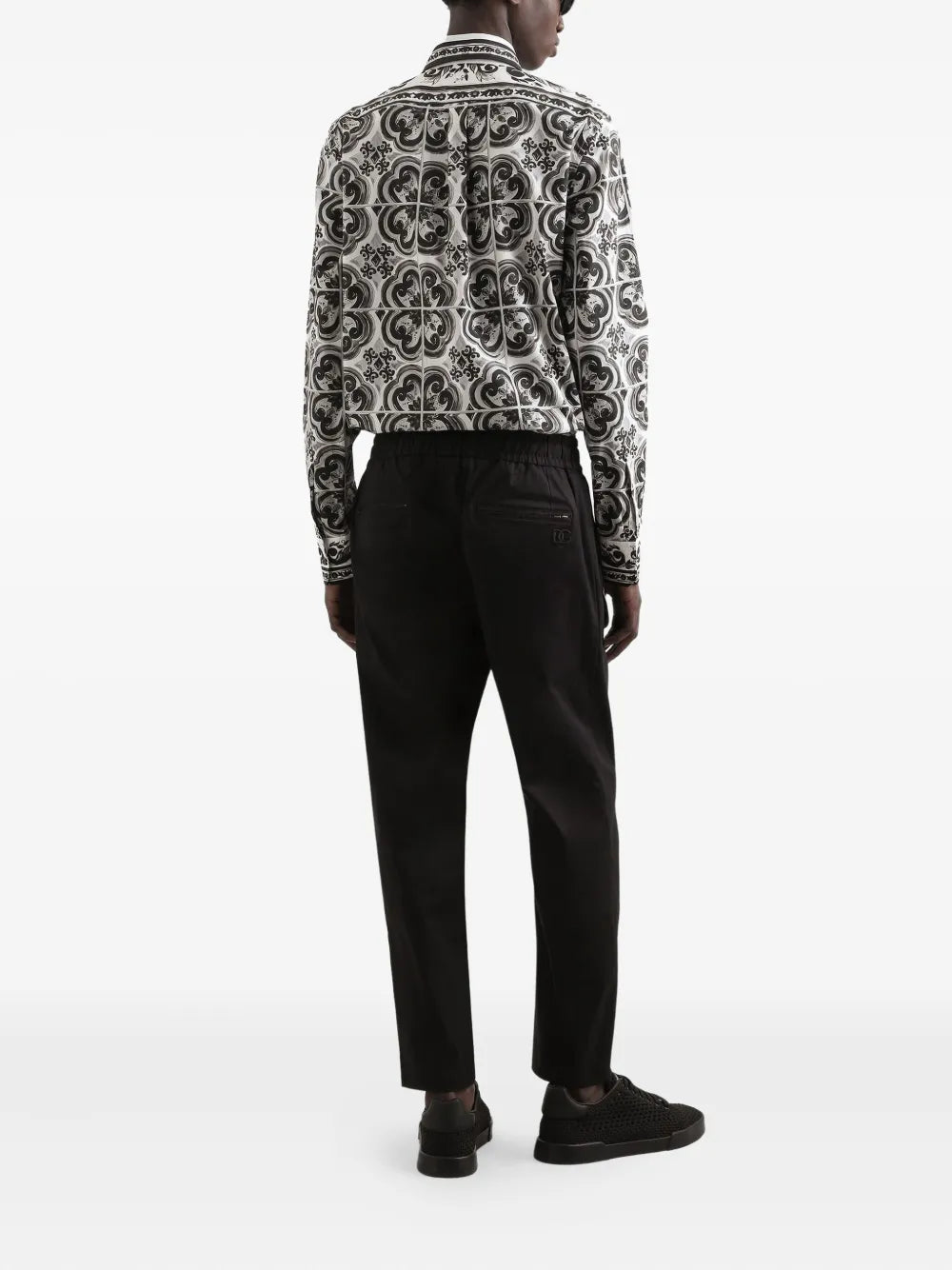 Majolica-print martini shirt-DOLCE & GABBANA-Verso