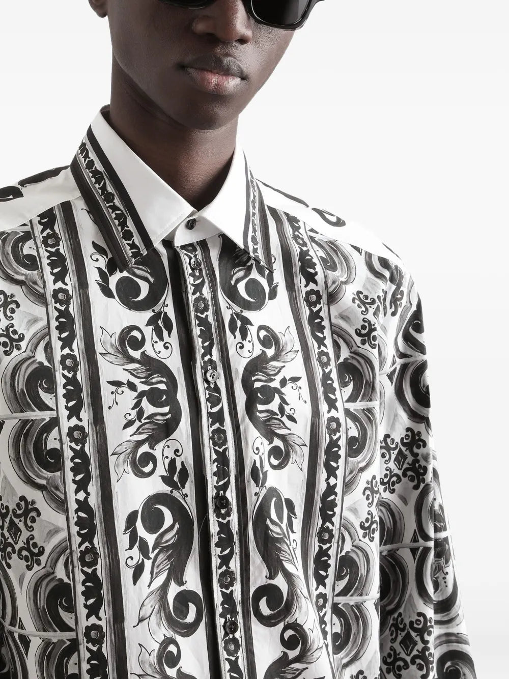 Majolica-print martini shirt-DOLCE & GABBANA-Verso