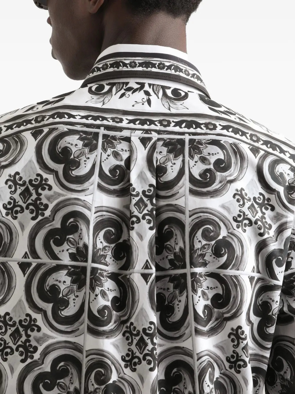 Majolica-print martini shirt-DOLCE & GABBANA-Verso