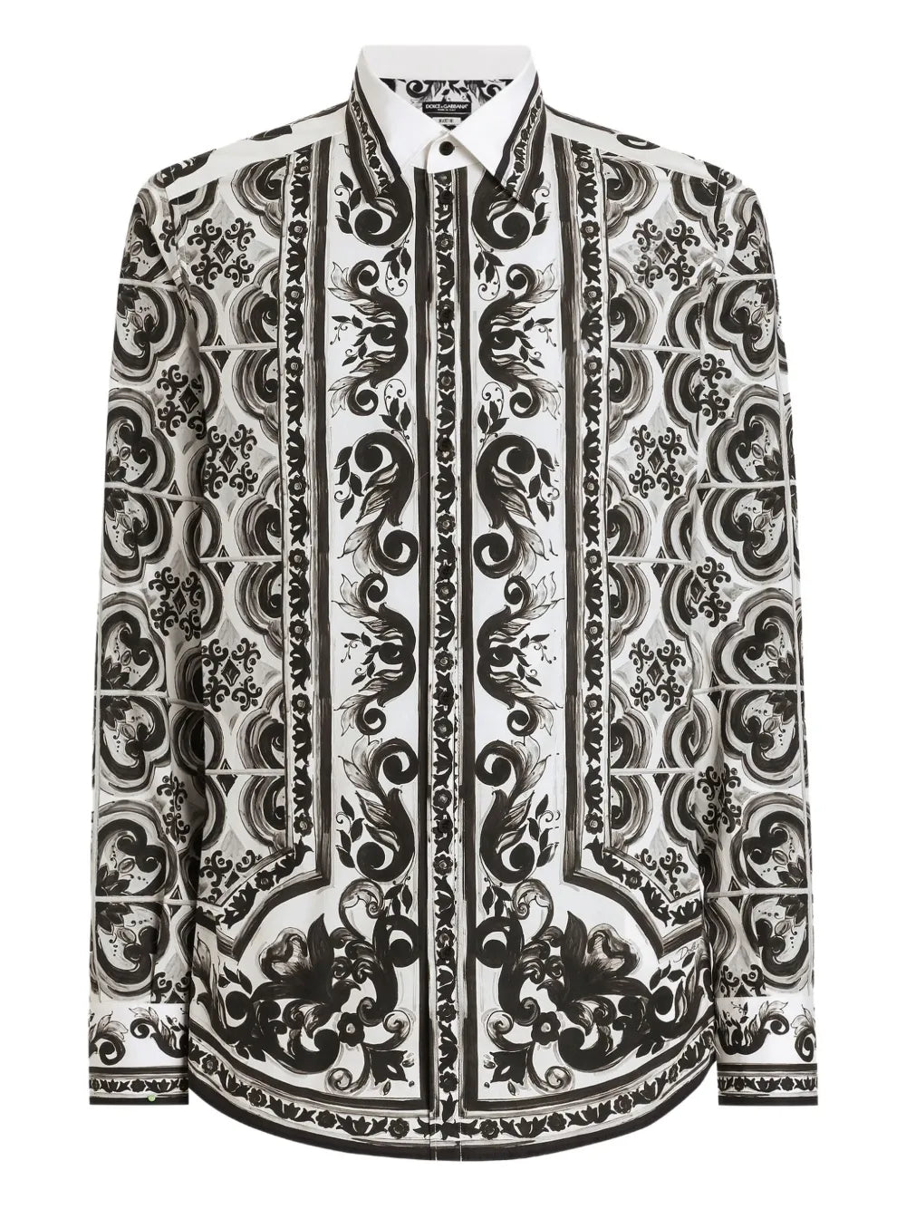 Majolica-print martini shirt-DOLCE & GABBANA-Verso