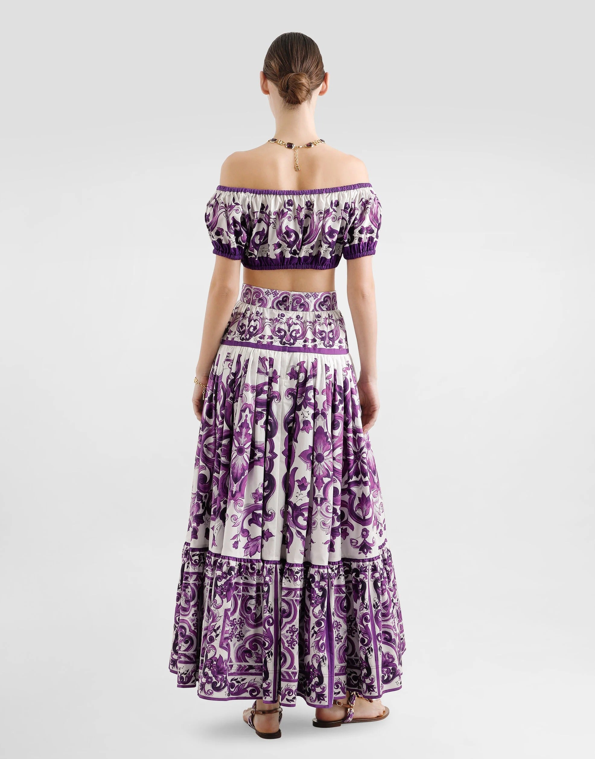 MAJOLICA-PRINT POPLIN TOP-DOLCE & GABBANA-Verso