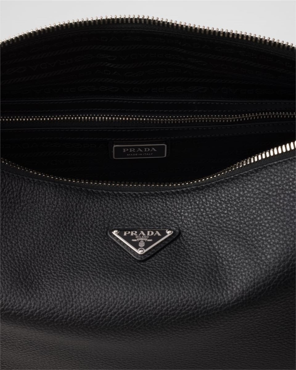 MEDIUM LEATHER SHOULDER BAG - PRADA - Verso