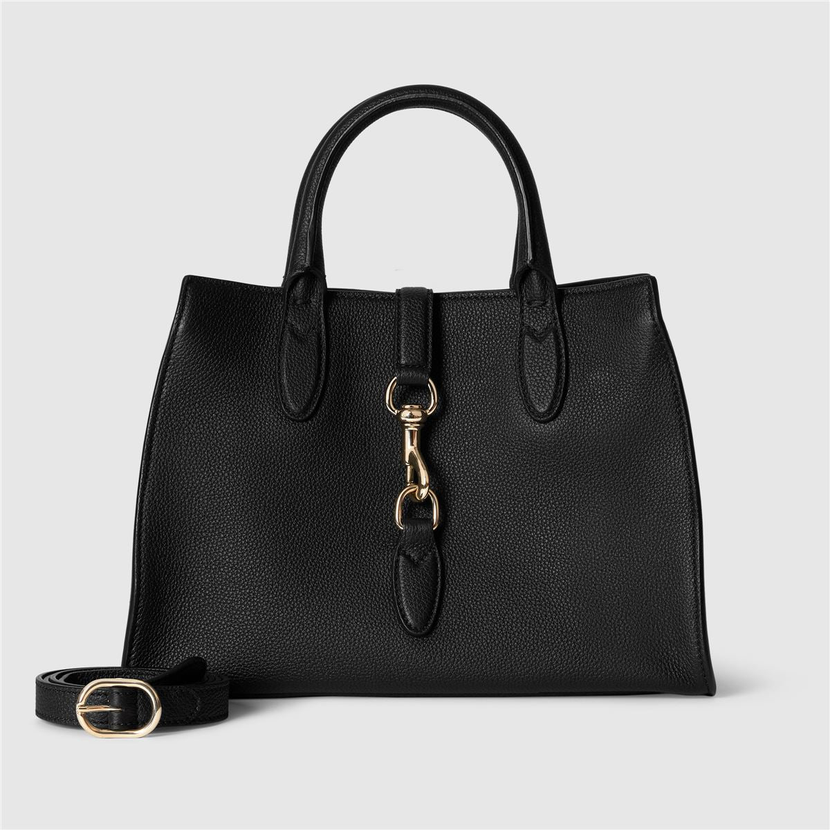 MEDIUM TOTE BAG WITH HOOK CLOSURE - GUCCI - Verso