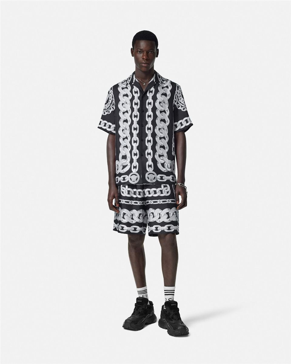 MEDUSA CHAINS SILK SHIRT - VERSACE - Verso