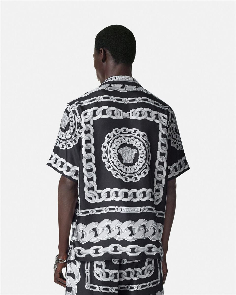 MEDUSA CHAINS SILK SHIRT - VERSACE - Verso