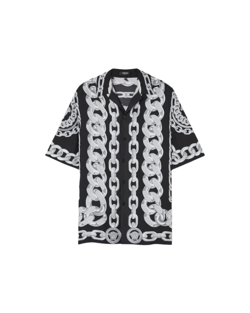 MEDUSA CHAINS SILK SHIRT - VERSACE - Verso