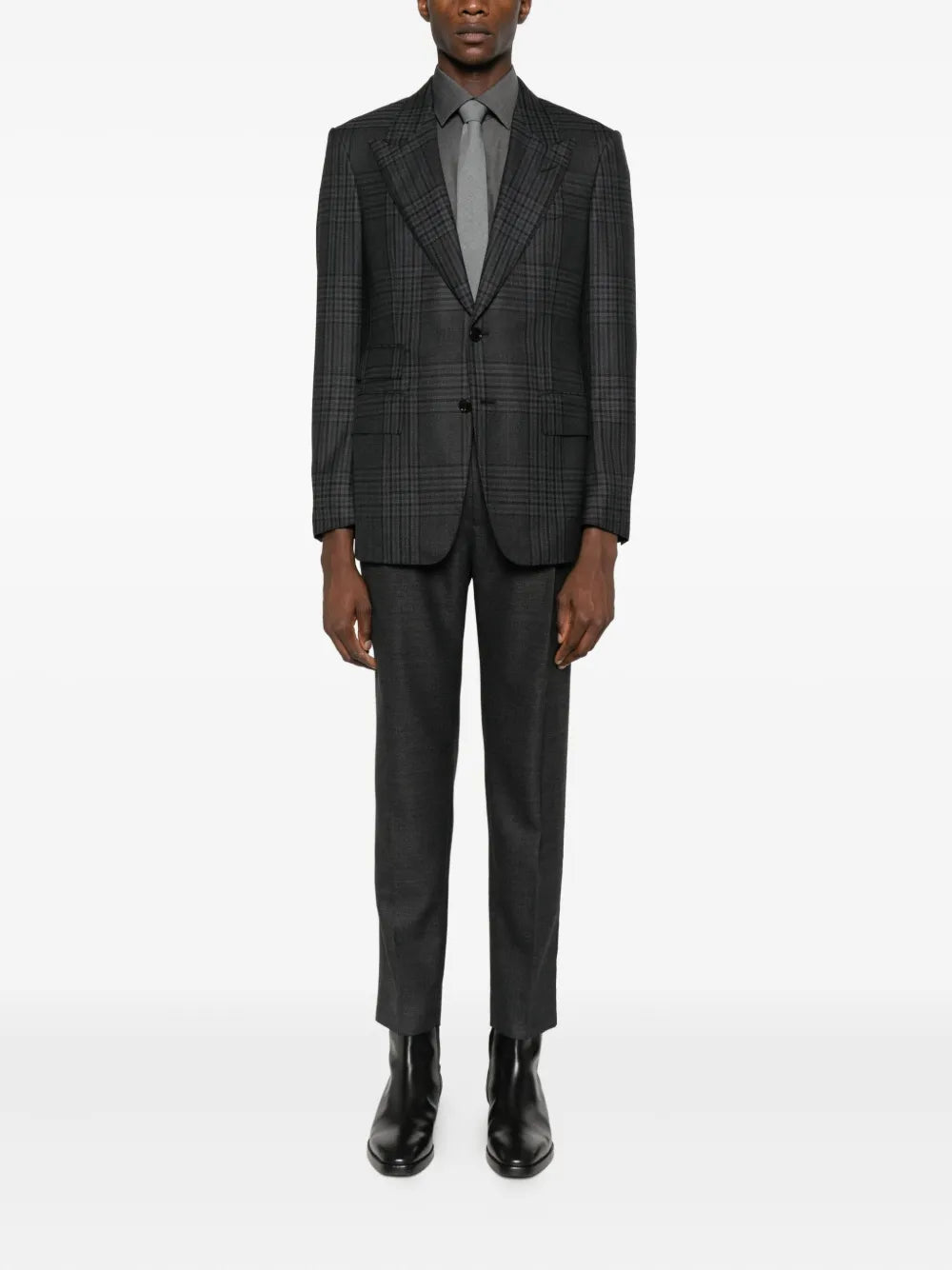 Mélange-effect shirt-SAND-Verso