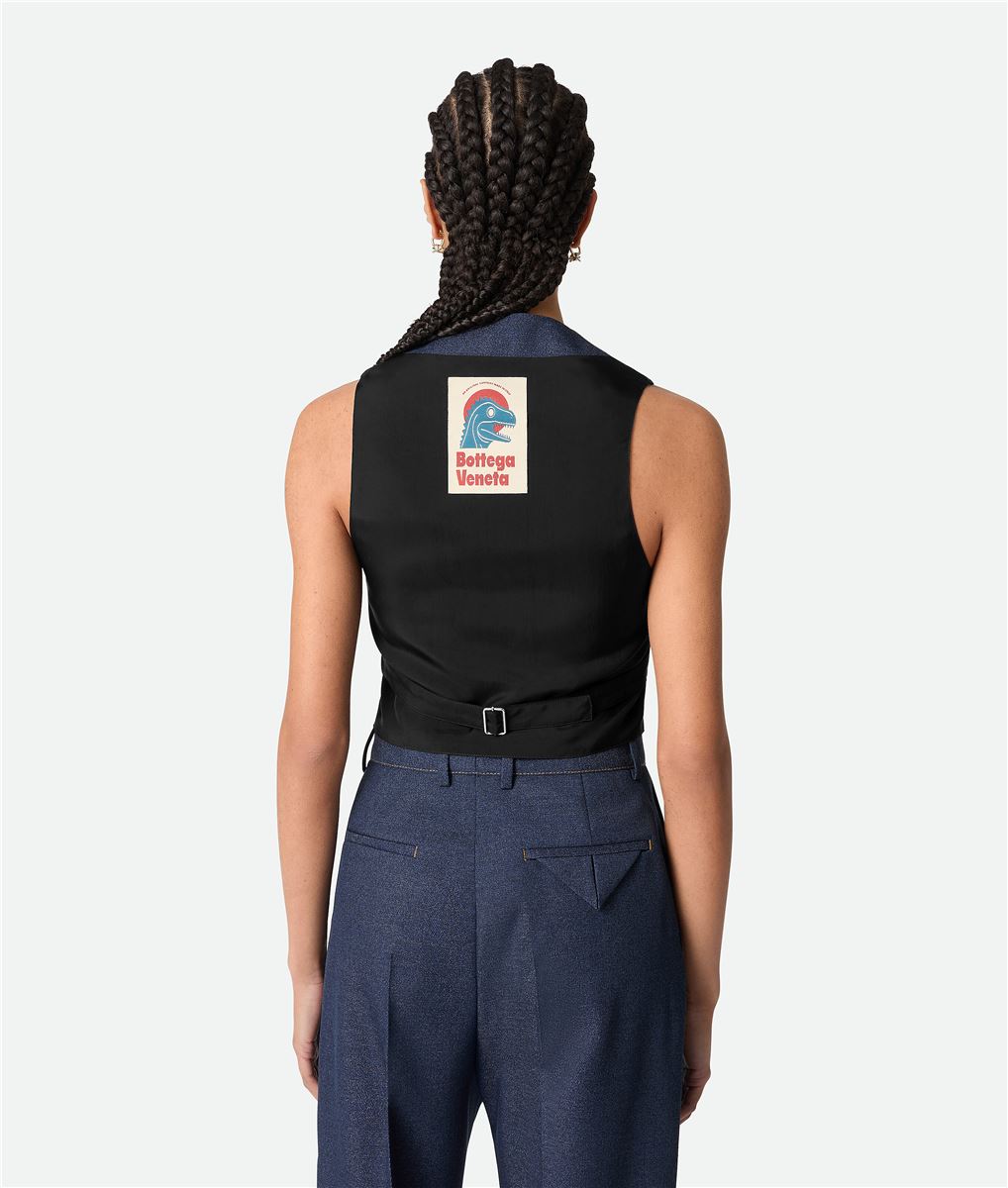MELANGE WOOL GILET-BOTTEGA VENETA-Verso