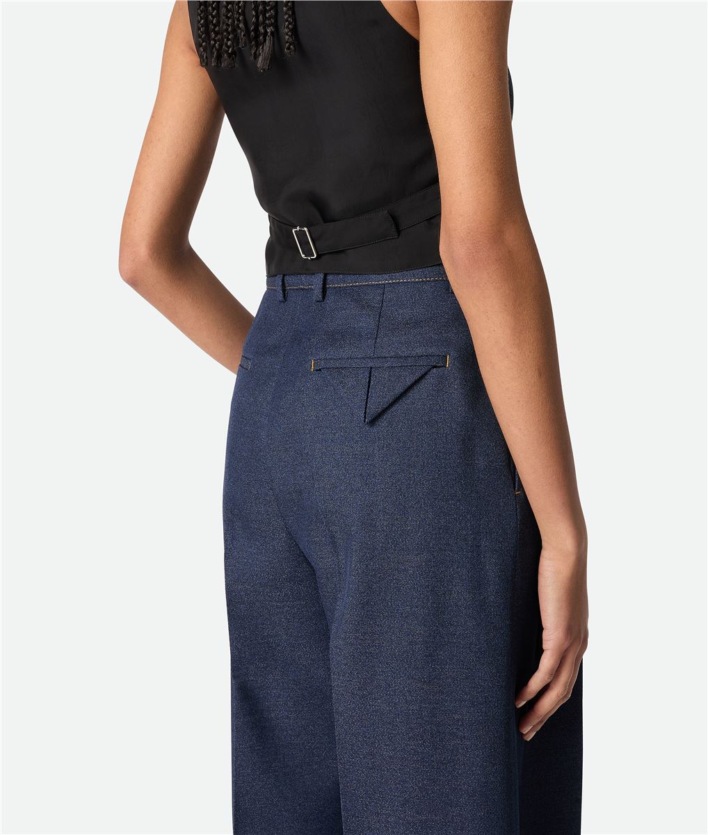MELANGE WOOL PANTS-BOTTEGA VENETA-Verso