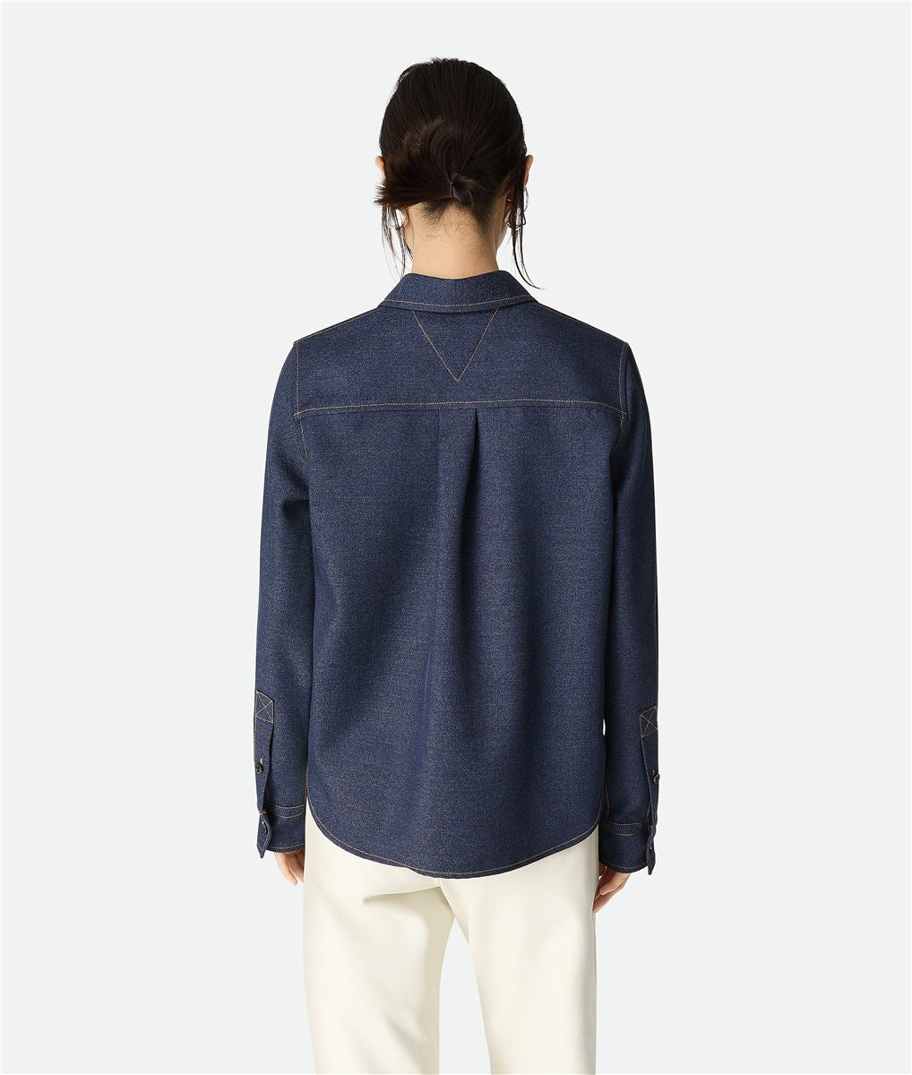 MELANGE WOOL SHIRT-BOTTEGA VENETA-Verso