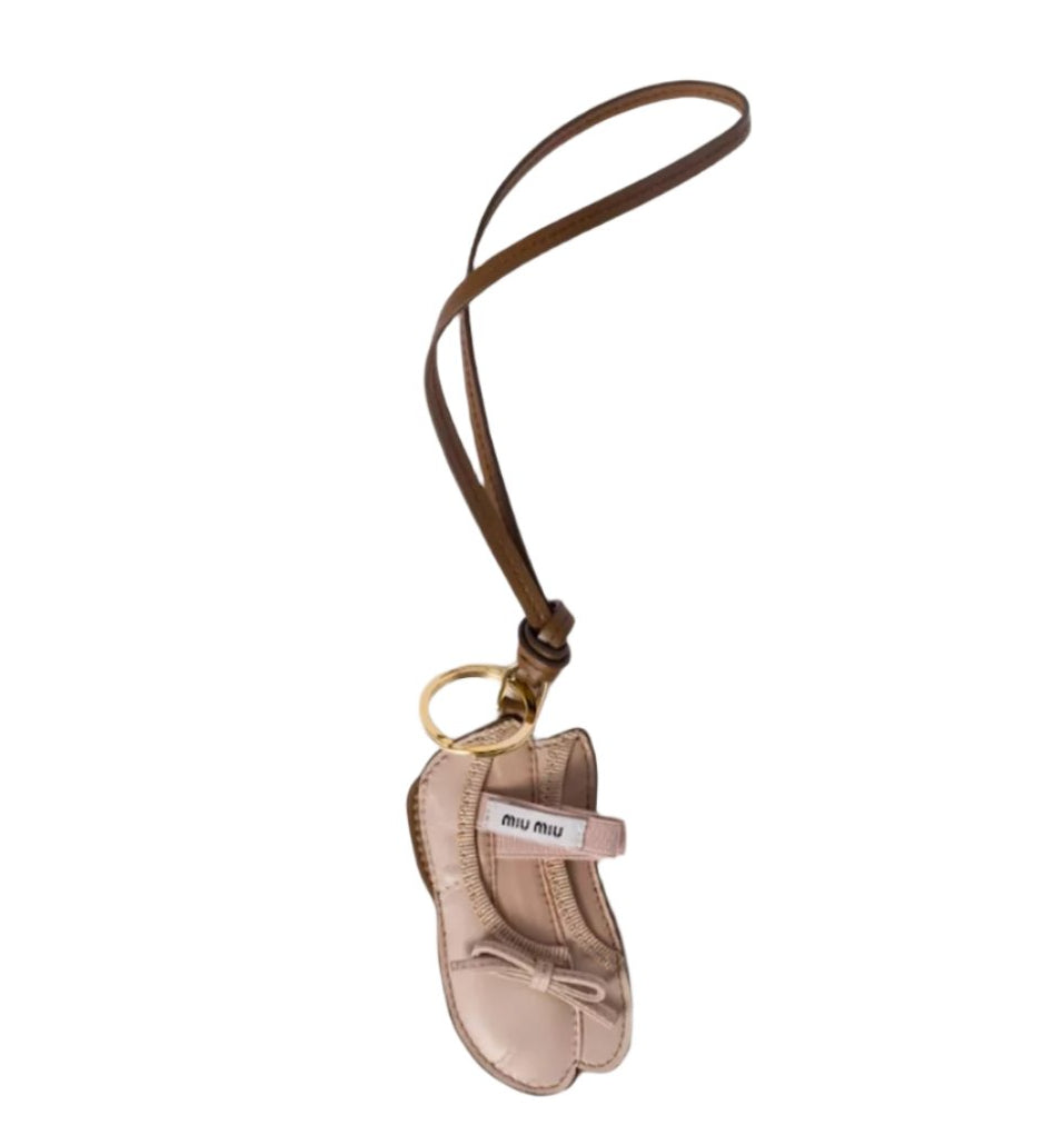 Miu ballet leather keychain trick