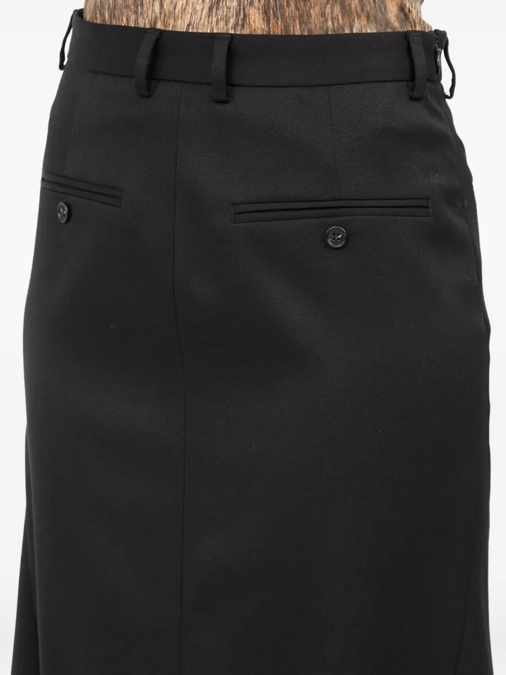 Mm6 maison margiela virgin wool-blend skirt-MM6-Verso