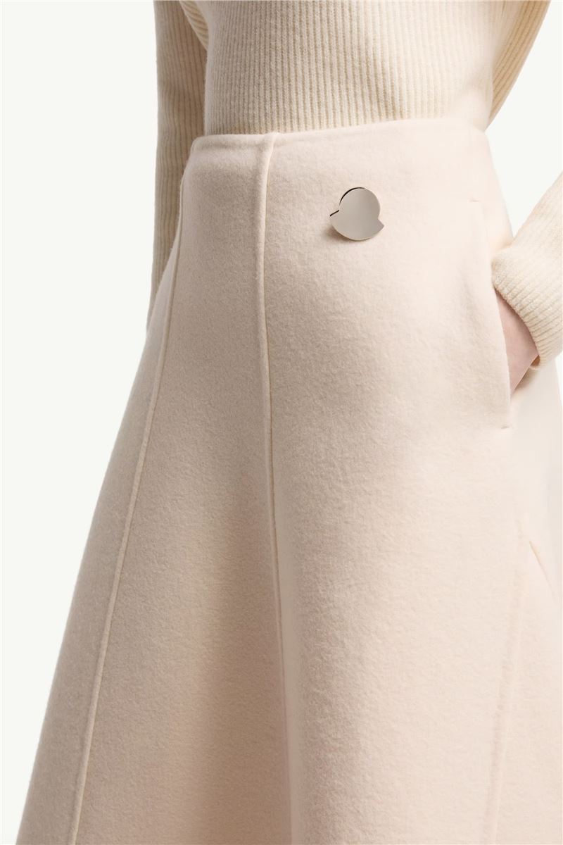 Moncler + JIL SANDER Wool Midi Skirt-MONCLER-Verso