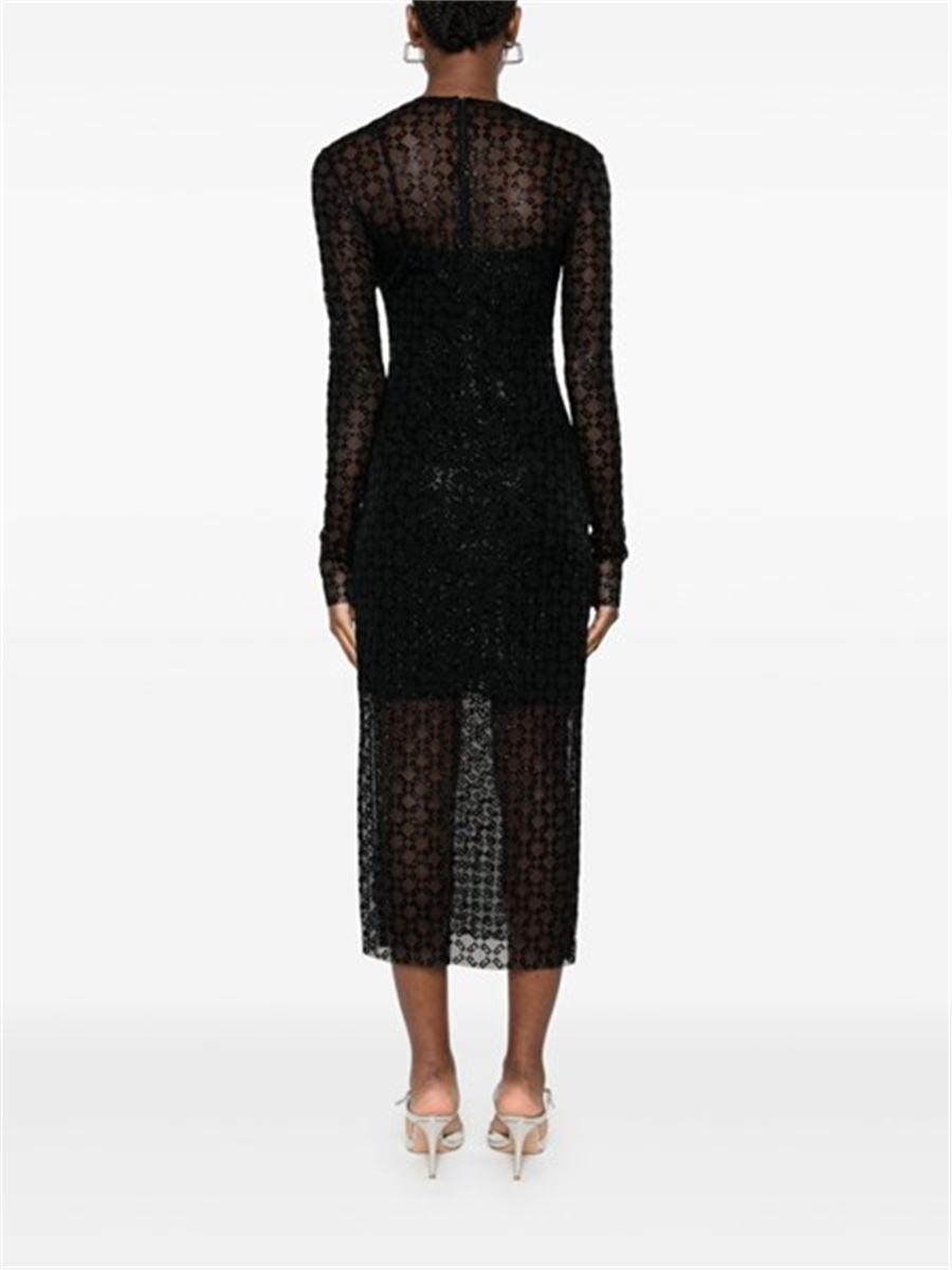 "MONOGRAM 72" TULLE SHEATH DRESS - GIVENCHY - Verso