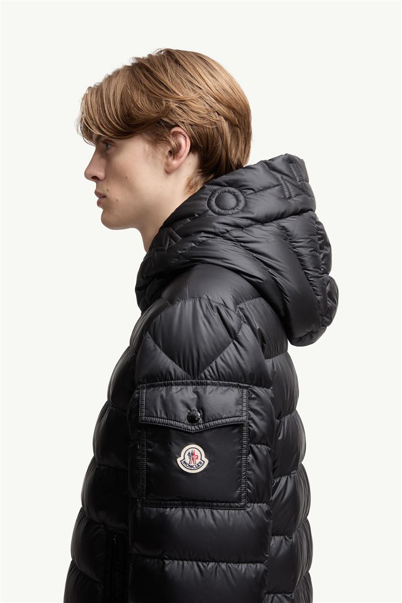 najan hooded short down jacket-MONCLER-Verso