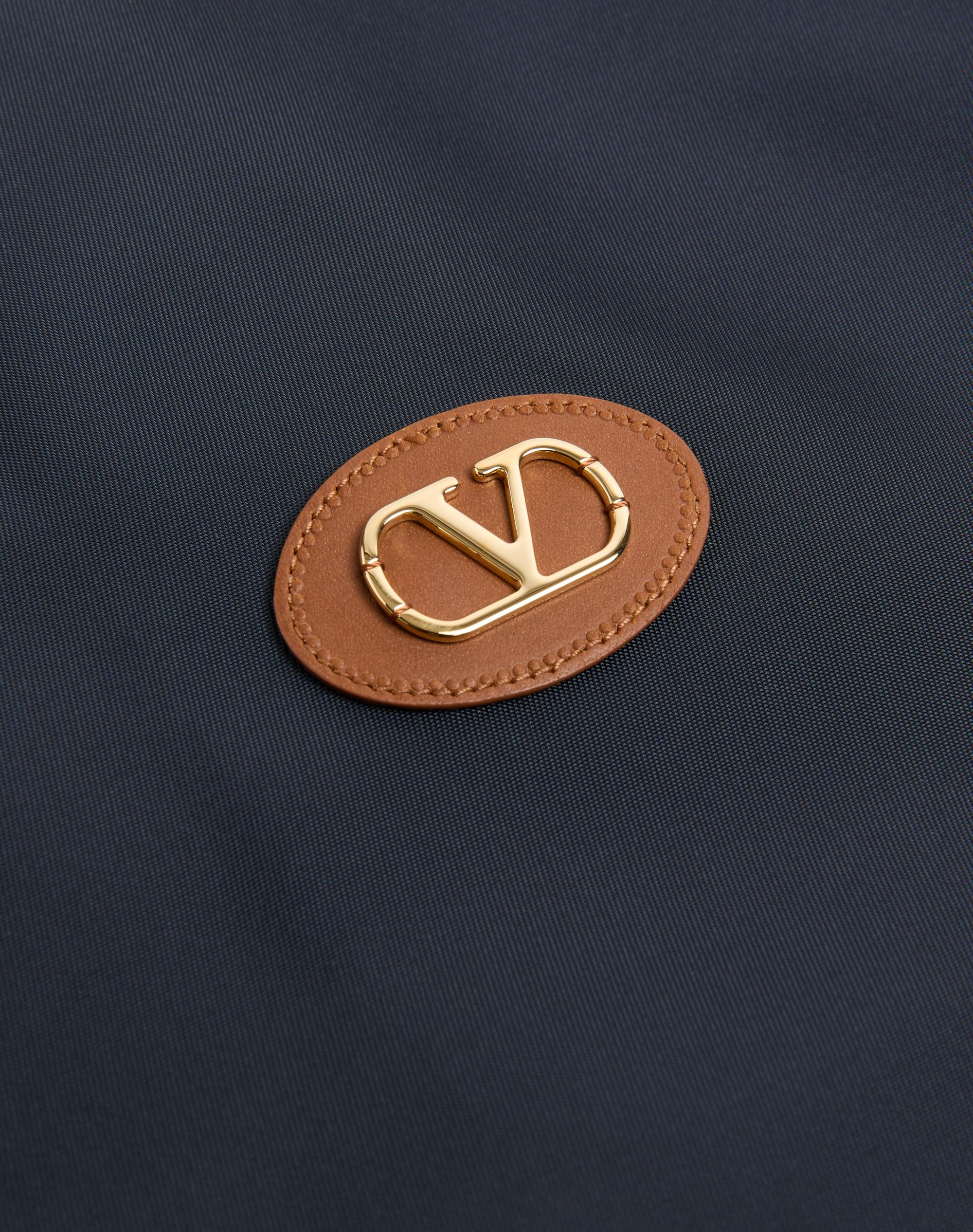 NYLON BLOUSON WITH VLOGO PATCH - VALENTINO - Verso