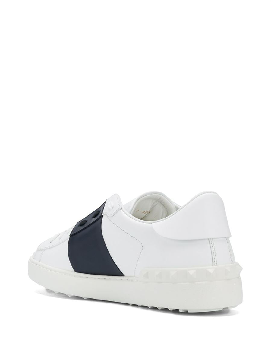 OPEN LEATHER SNEAKERS-VALENTINO-Verso