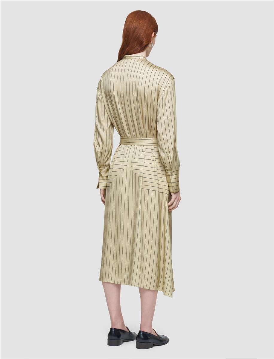 ORLANA GEOMETRIC PRINT SILK DRESS-JOSEPH-Verso