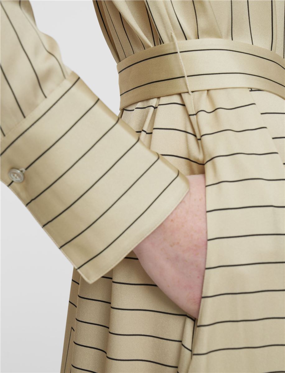 ORLANA GEOMETRIC PRINT SILK DRESS-JOSEPH-Verso